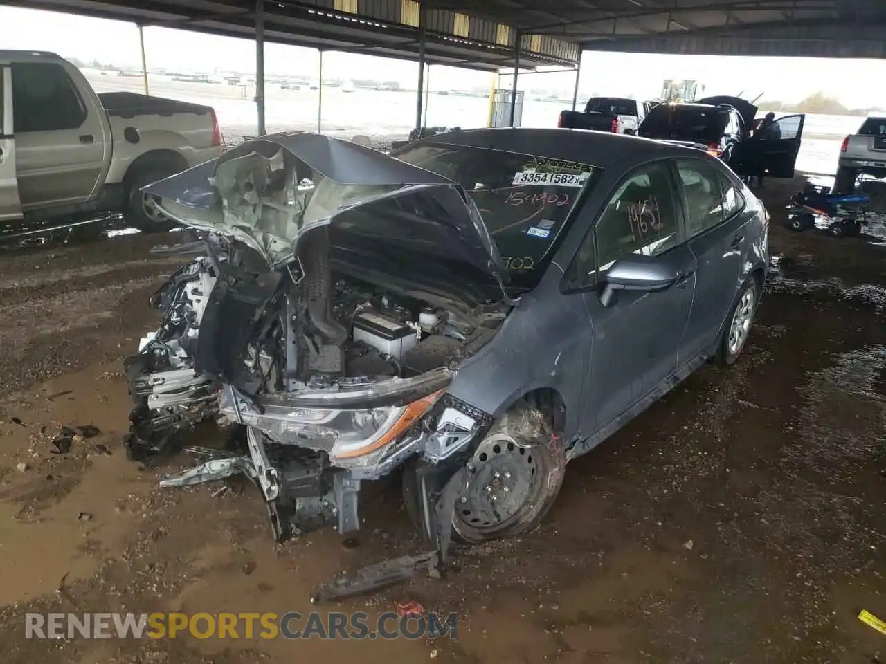 2 Photograph of a damaged car JTDEPMAE3MJ154902 TOYOTA COROLLA 2021