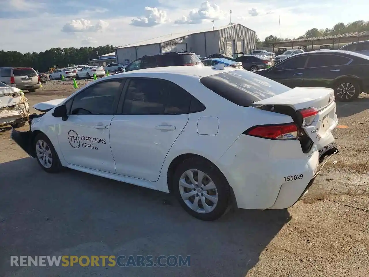 2 Photograph of a damaged car JTDEPMAE3MJ155029 TOYOTA COROLLA 2021