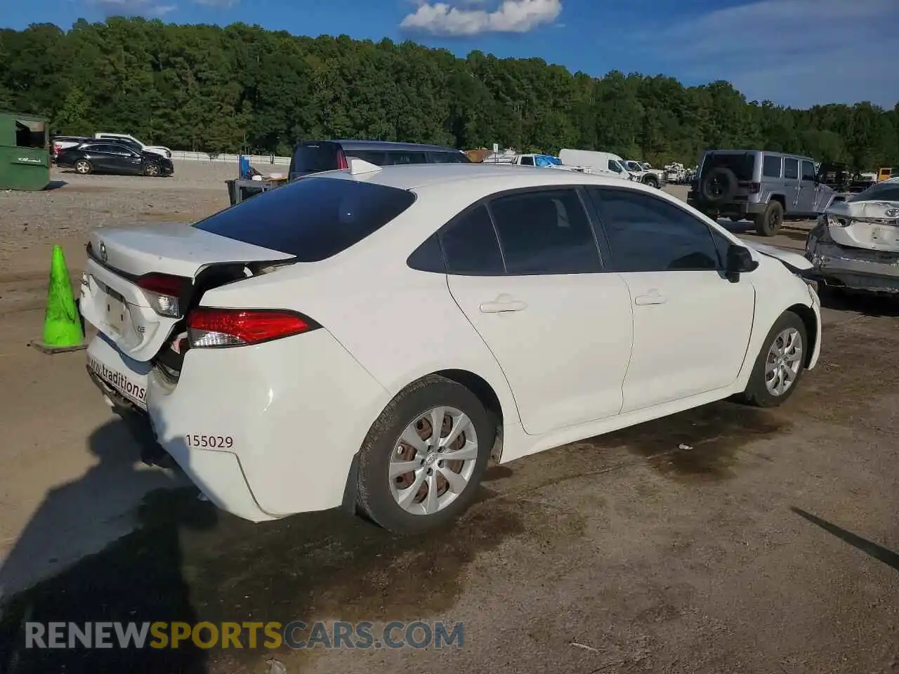 3 Photograph of a damaged car JTDEPMAE3MJ155029 TOYOTA COROLLA 2021