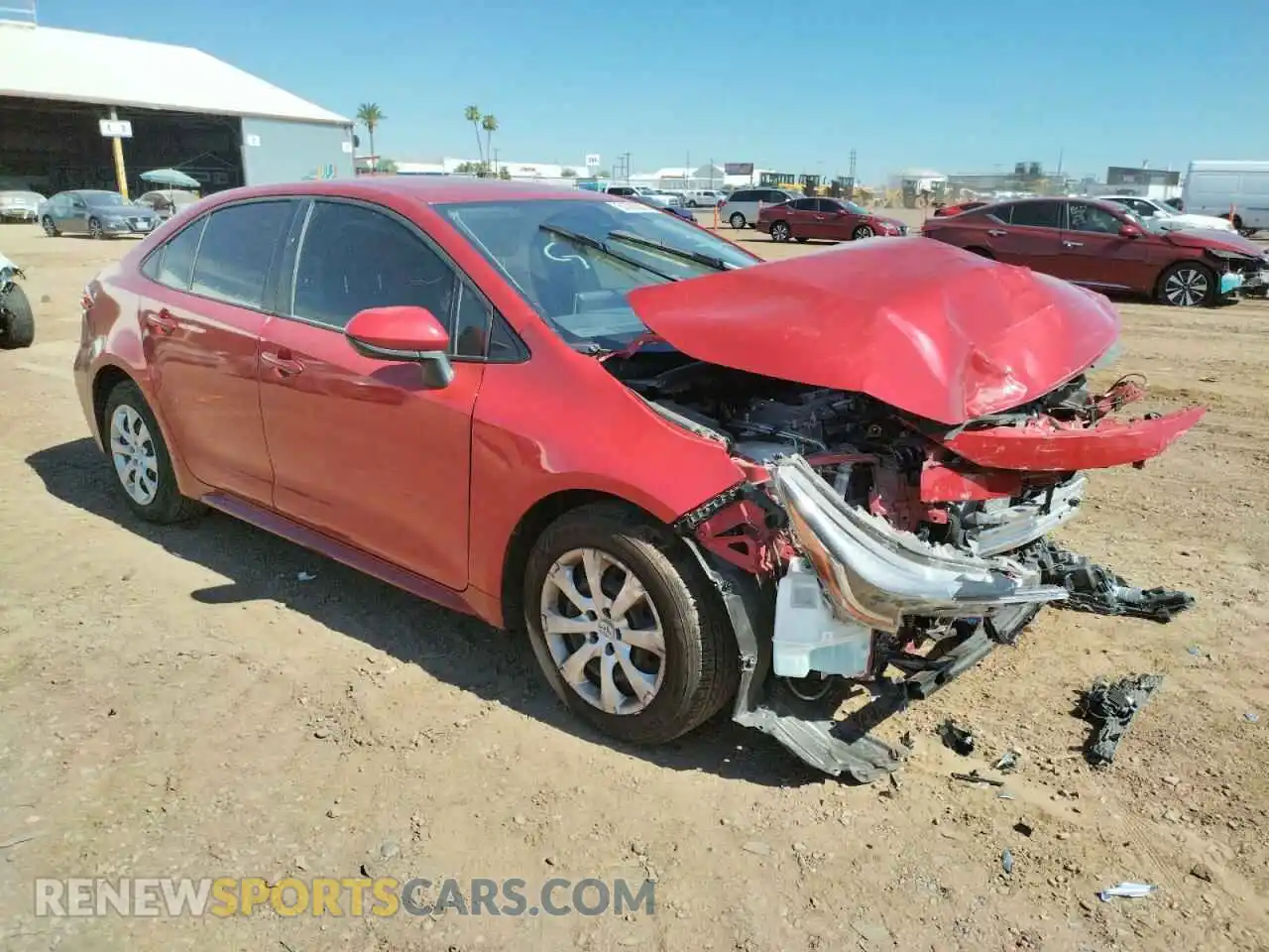1 Photograph of a damaged car JTDEPMAE3MJ158805 TOYOTA COROLLA 2021