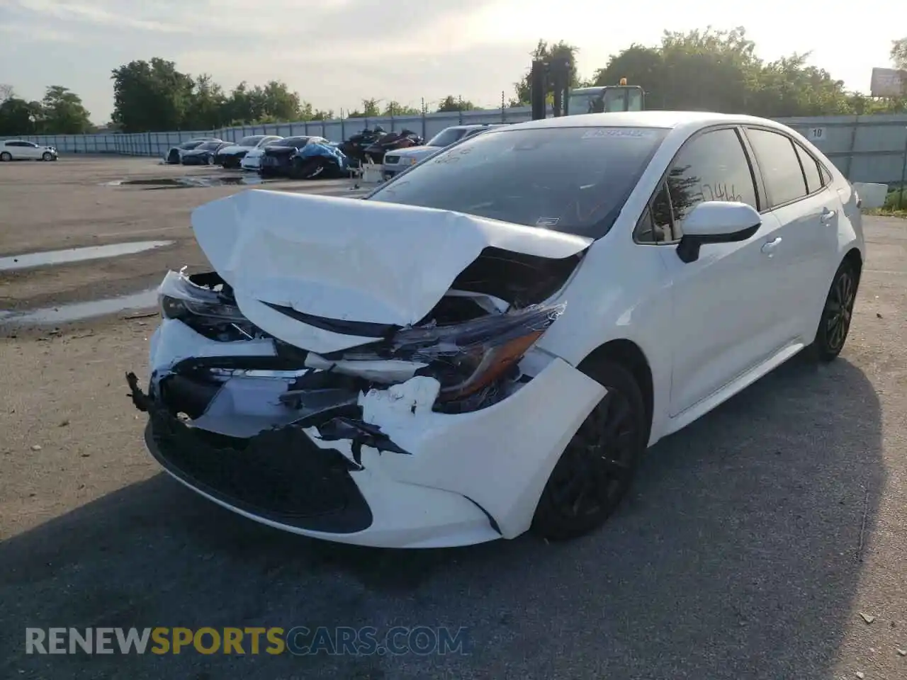 2 Photograph of a damaged car JTDEPMAE3MJ166631 TOYOTA COROLLA 2021