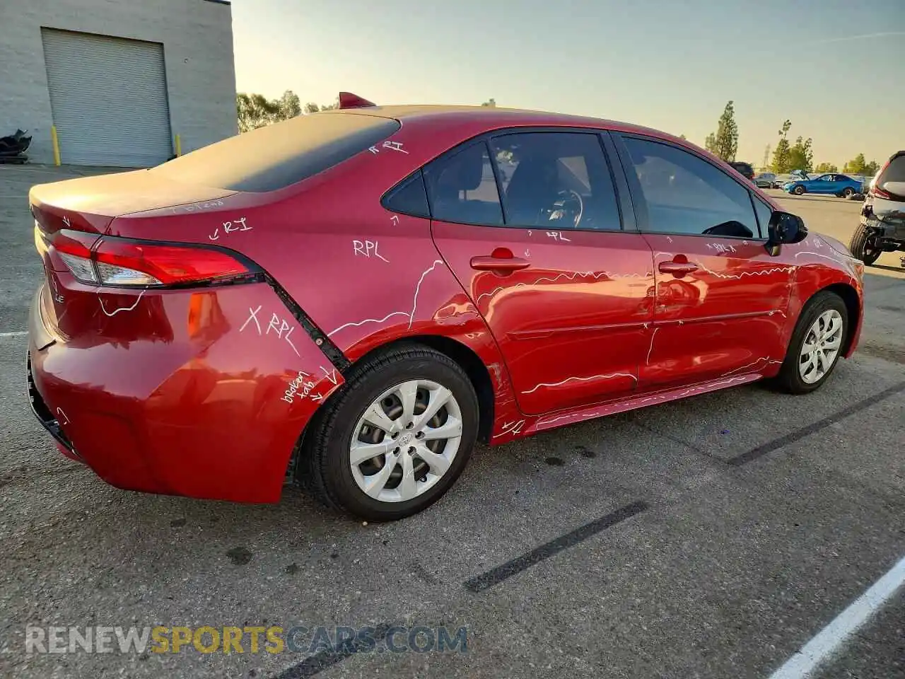3 Photograph of a damaged car JTDEPMAE3MJ167228 TOYOTA COROLLA 2021