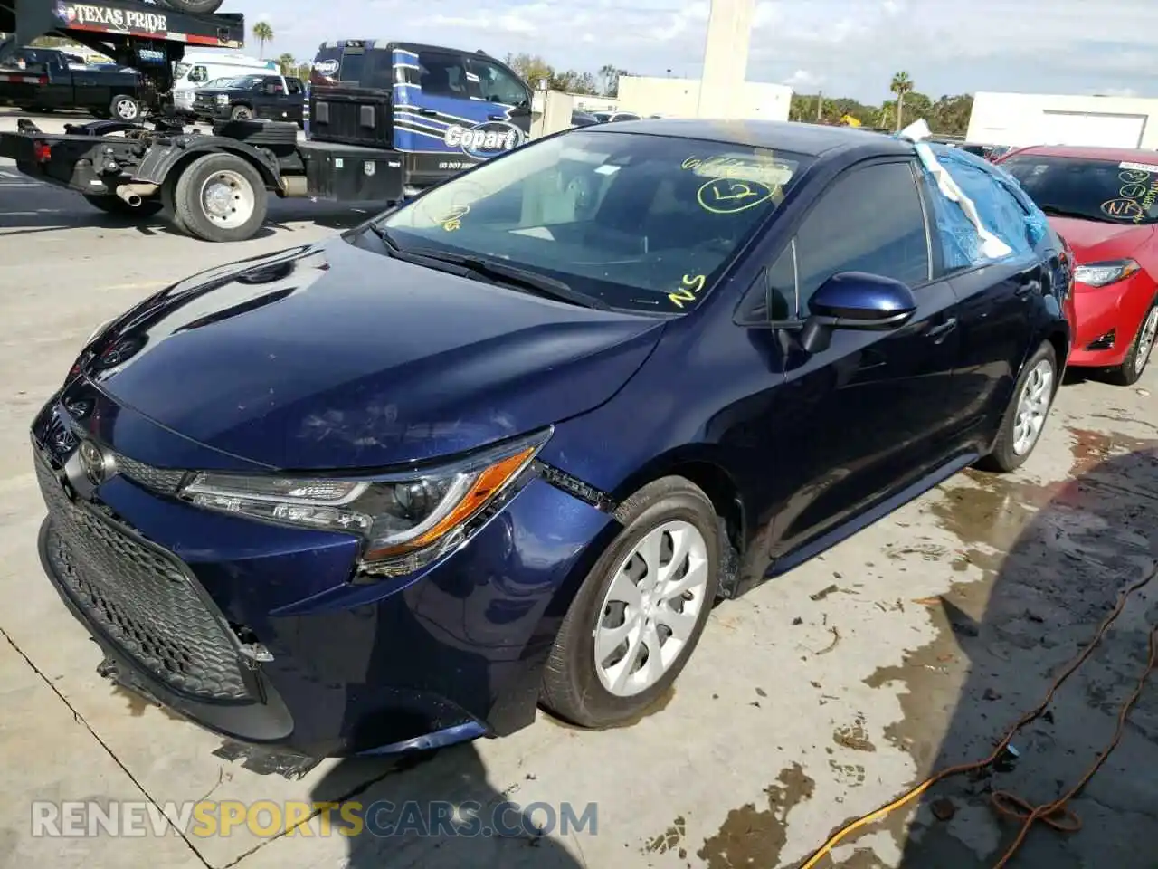 2 Фотография поврежденного автомобиля JTDEPMAE3MJ168105 TOYOTA COROLLA 2021