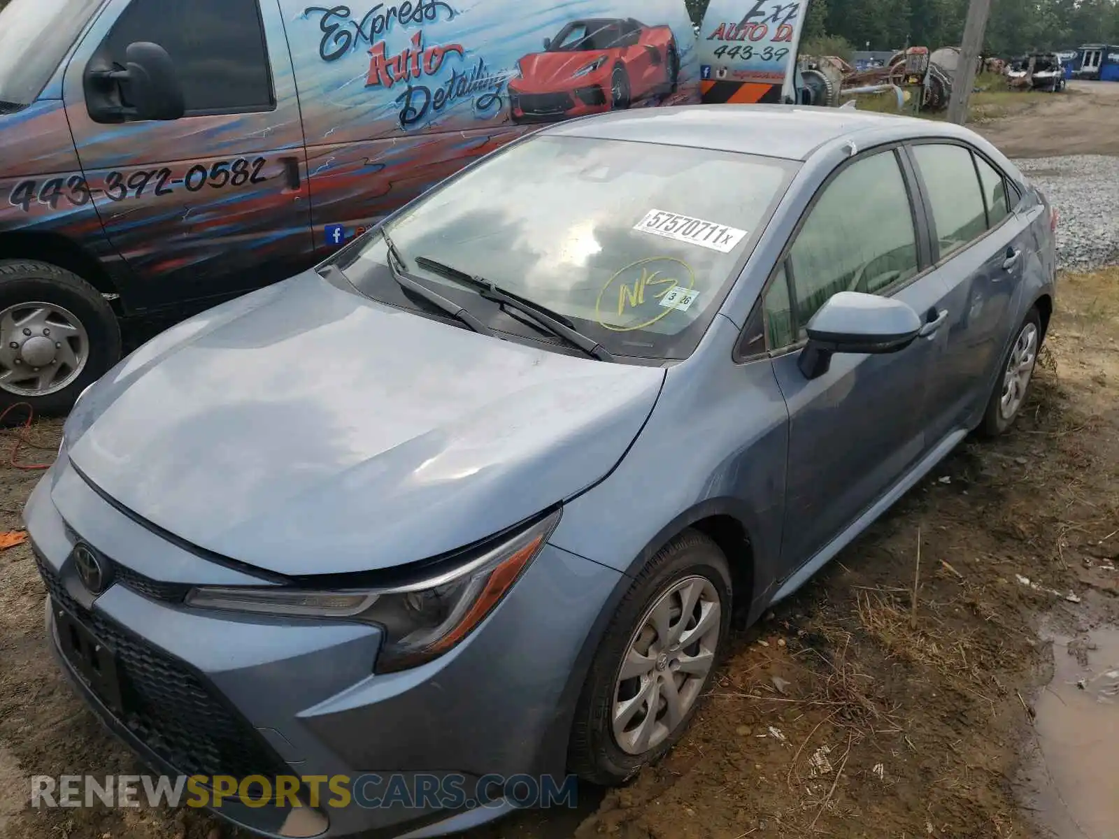 2 Photograph of a damaged car JTDEPMAE3MJ168153 TOYOTA COROLLA 2021