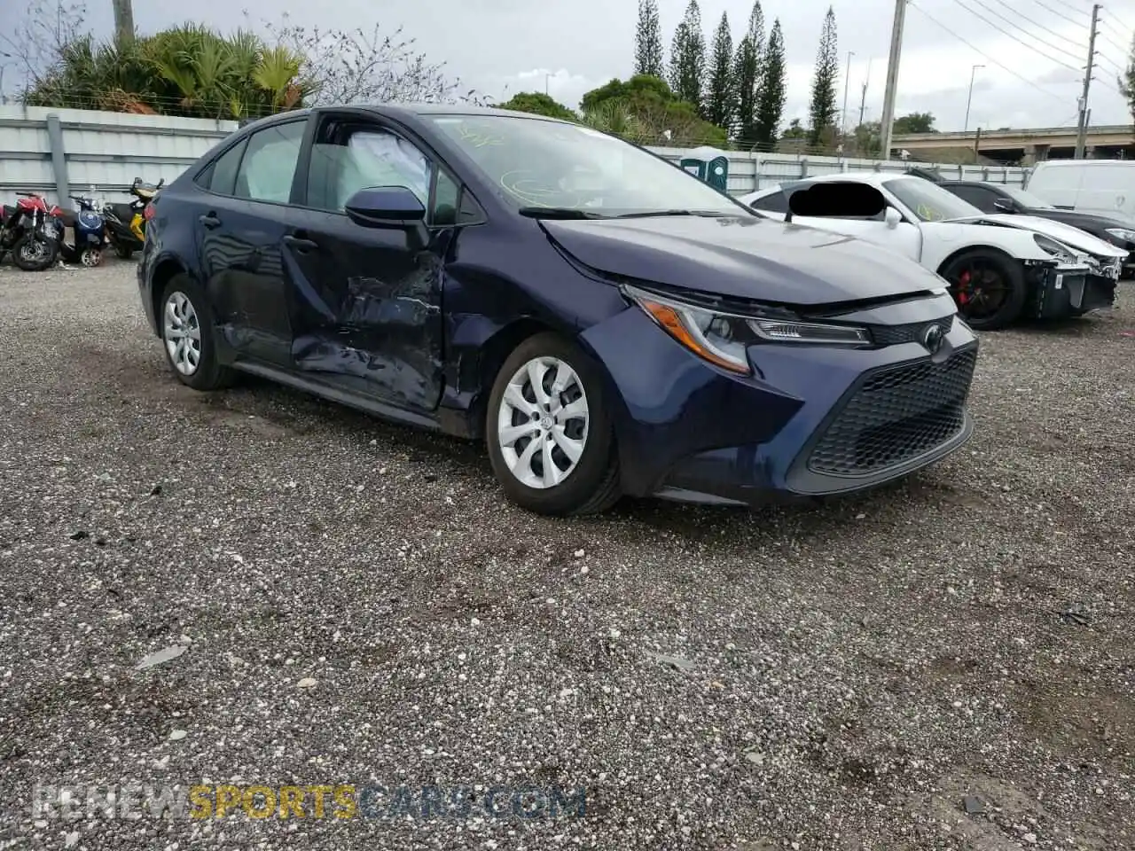 1 Photograph of a damaged car JTDEPMAE3MJ169951 TOYOTA COROLLA 2021