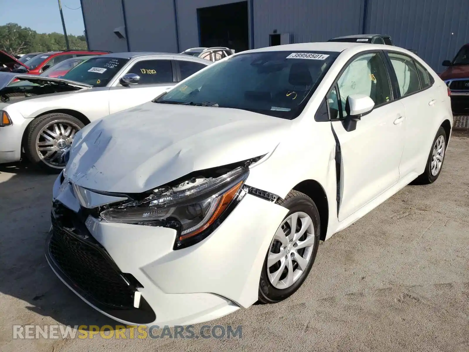 2 Photograph of a damaged car JTDEPMAE3MJ172493 TOYOTA COROLLA 2021