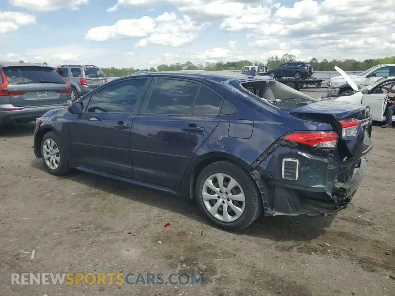 2 Photograph of a damaged car JTDEPMAE3MJ173272 TOYOTA COROLLA 2021