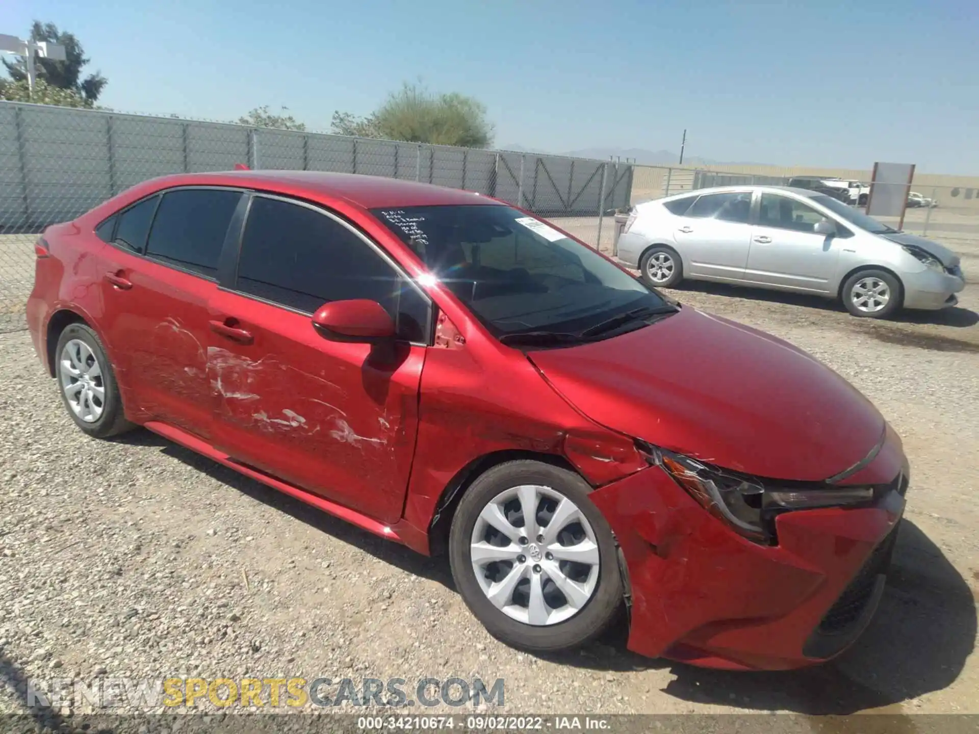 1 Photograph of a damaged car JTDEPMAE3MJ173773 TOYOTA COROLLA 2021