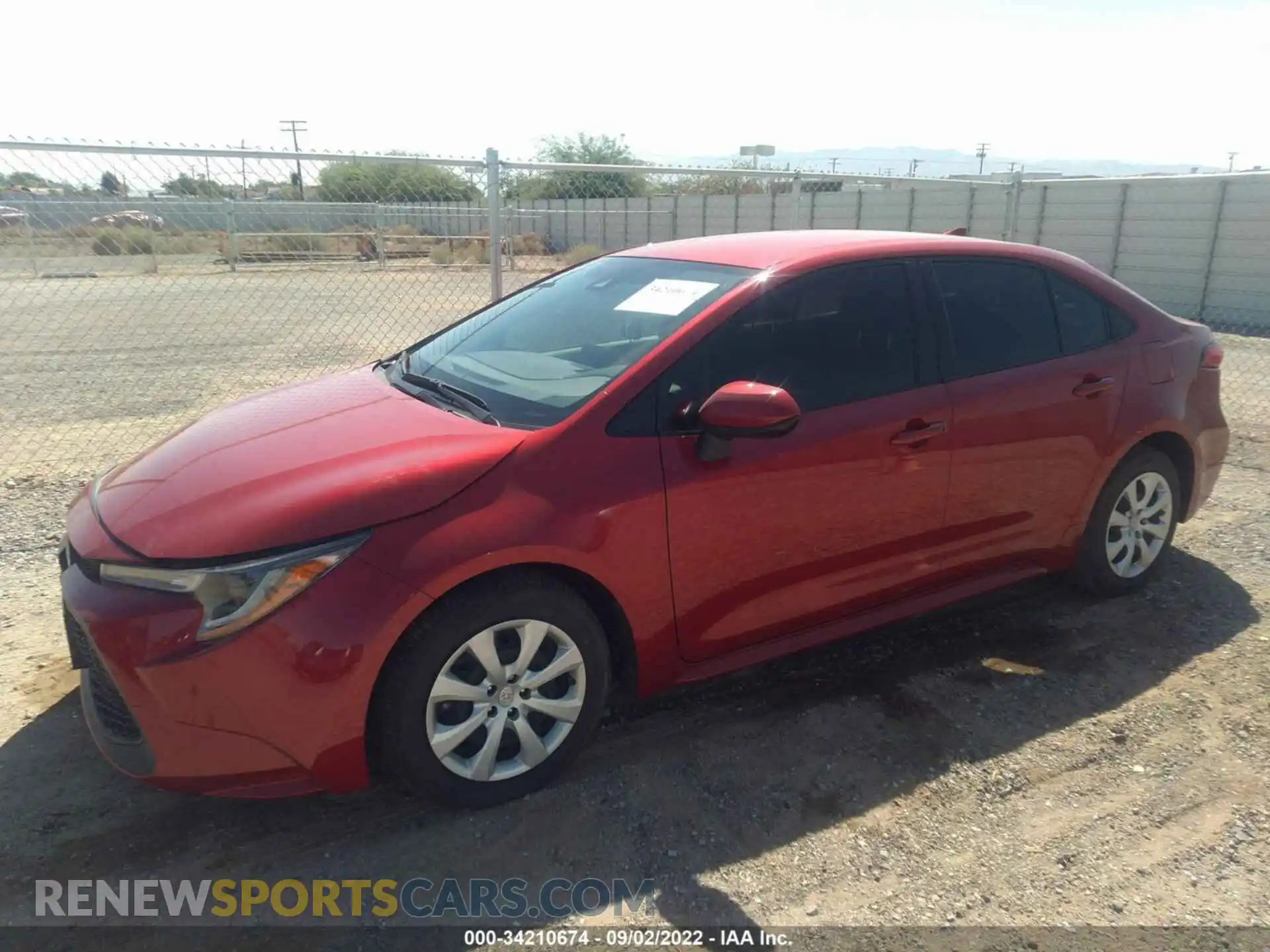 2 Photograph of a damaged car JTDEPMAE3MJ173773 TOYOTA COROLLA 2021