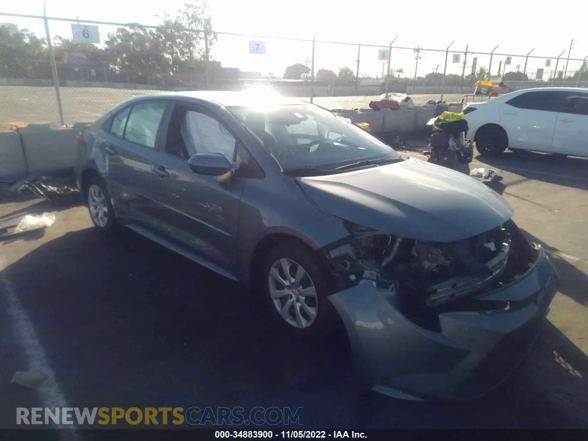 1 Photograph of a damaged car JTDEPMAE3MJ184059 TOYOTA COROLLA 2021