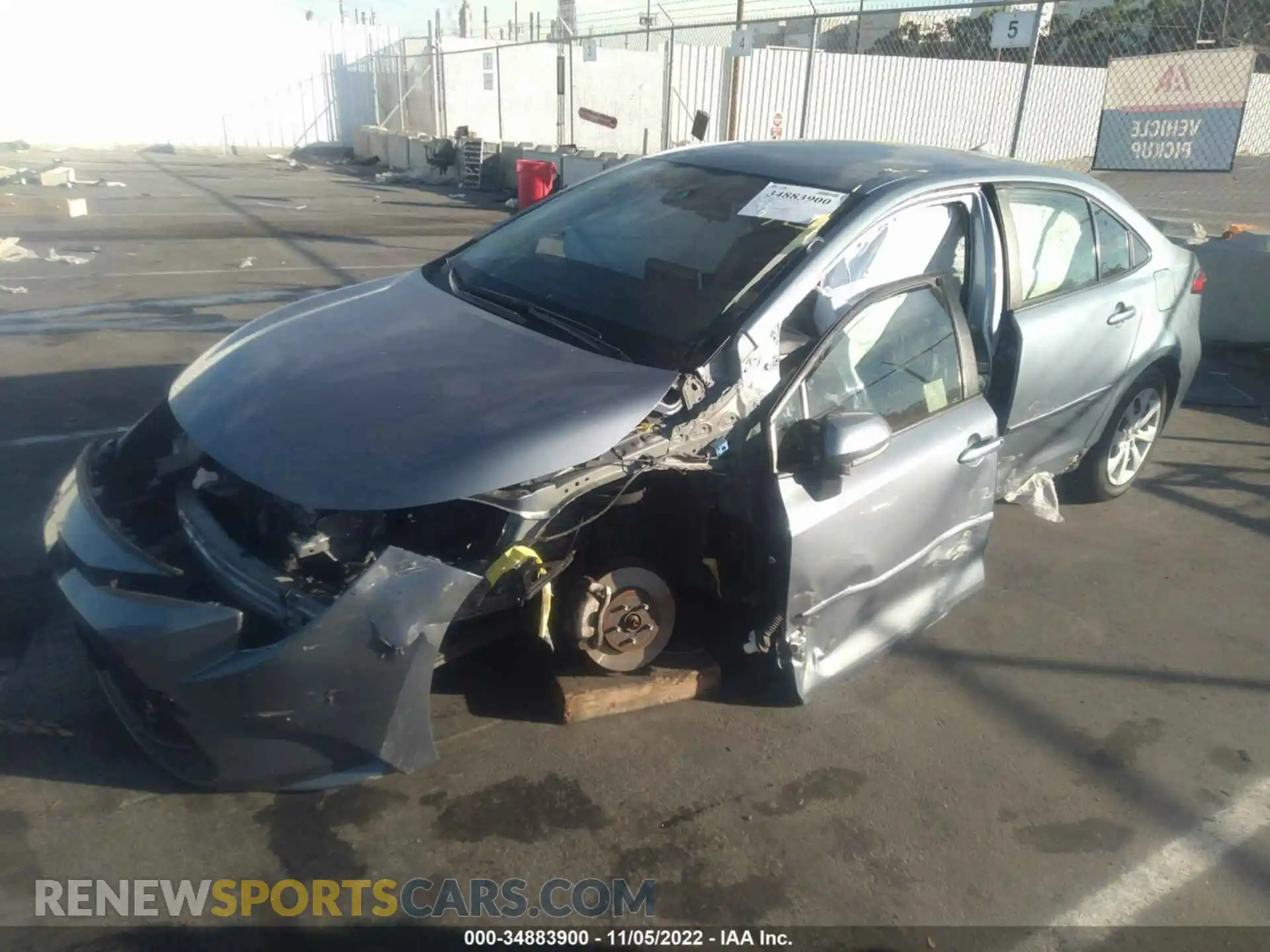 2 Photograph of a damaged car JTDEPMAE3MJ184059 TOYOTA COROLLA 2021