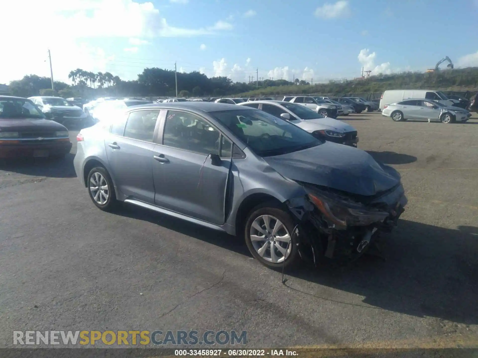1 Photograph of a damaged car JTDEPMAE3MJ184191 TOYOTA COROLLA 2021