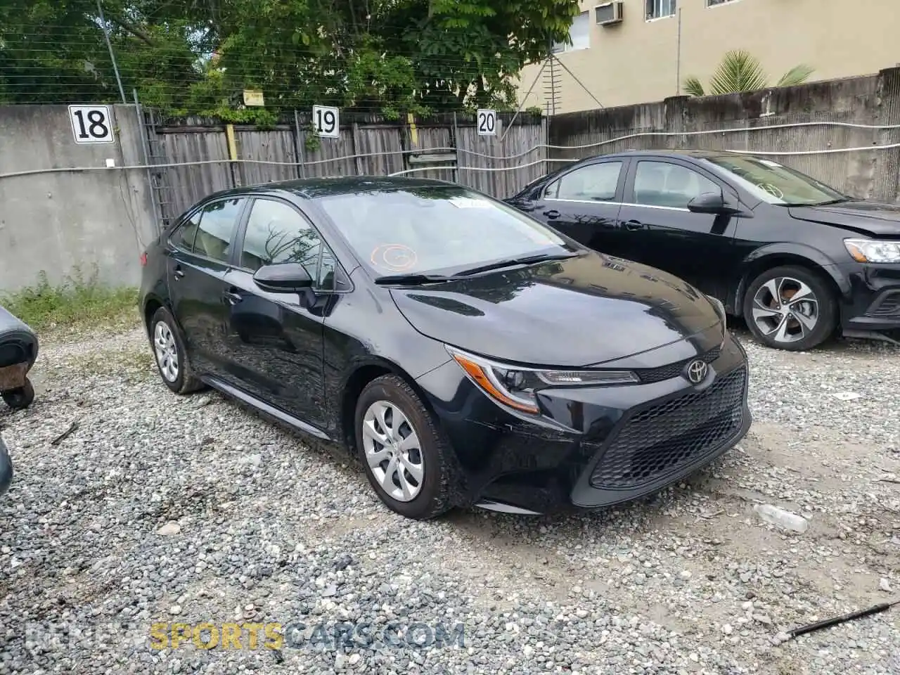 1 Photograph of a damaged car JTDEPMAE3MJ185342 TOYOTA COROLLA 2021