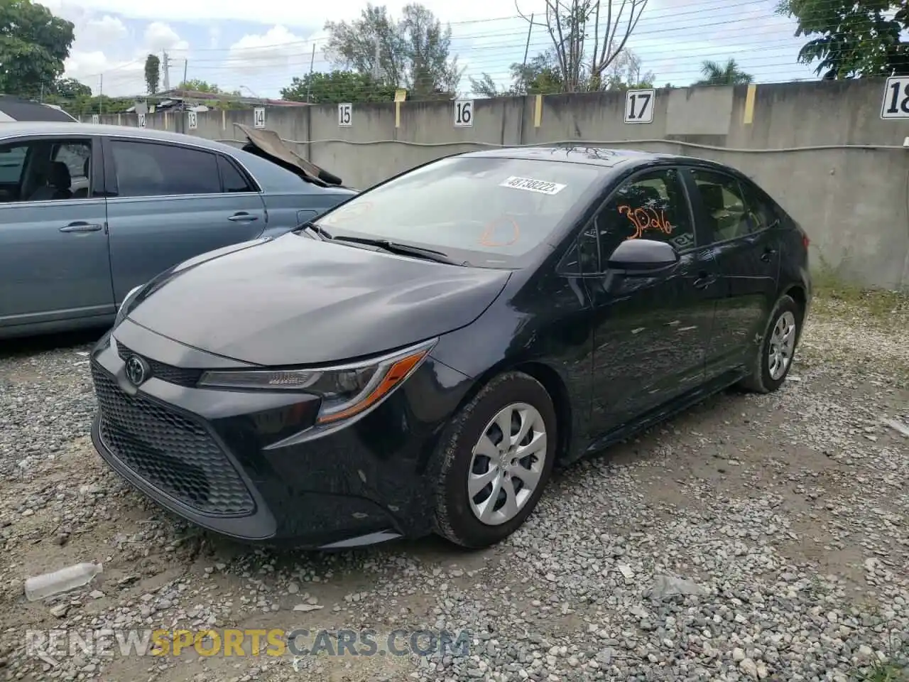 2 Photograph of a damaged car JTDEPMAE3MJ185342 TOYOTA COROLLA 2021