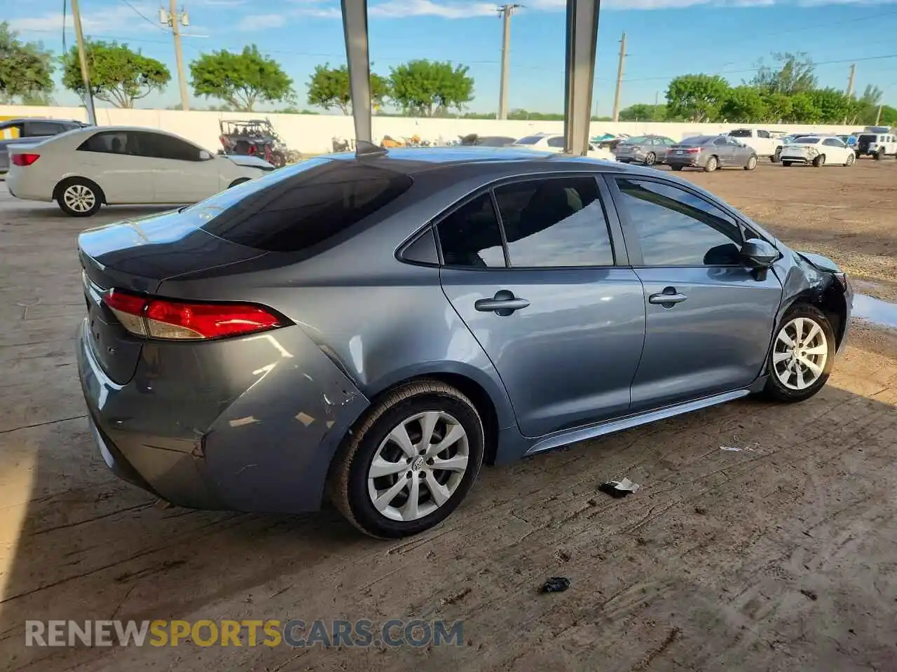 3 Фотография поврежденного автомобиля JTDEPMAE3MJ187768 TOYOTA COROLLA 2021