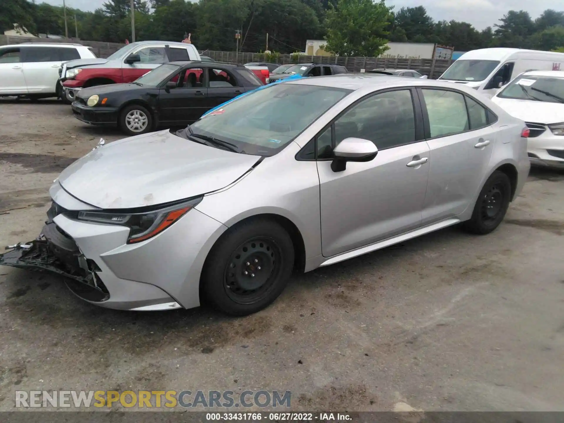 2 Фотография поврежденного автомобиля JTDEPMAE3MJ188869 TOYOTA COROLLA 2021