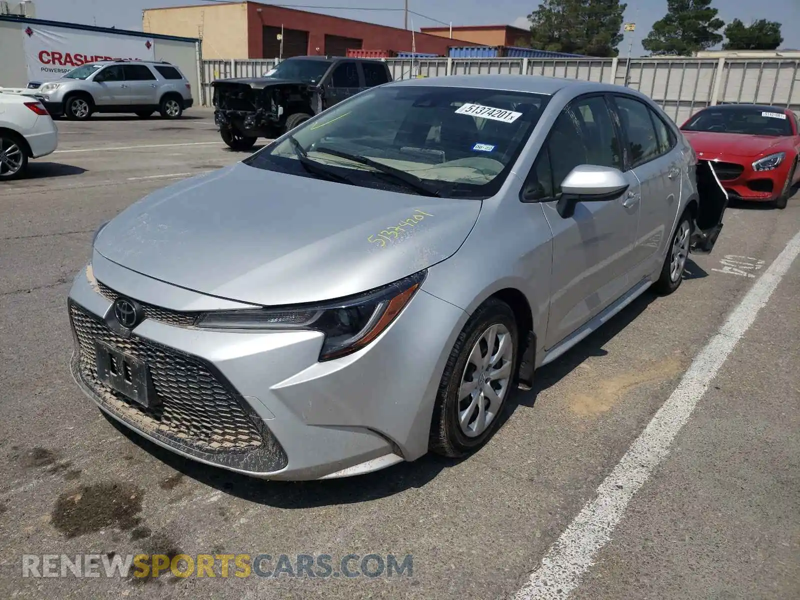 2 Photograph of a damaged car JTDEPMAE4MJ117941 TOYOTA COROLLA 2021
