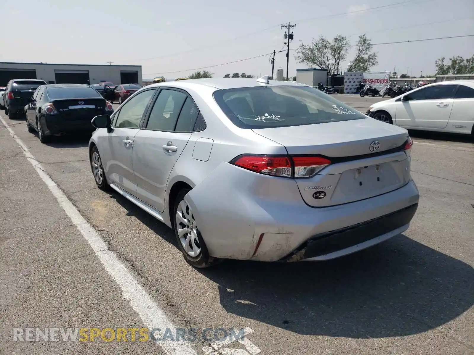 3 Photograph of a damaged car JTDEPMAE4MJ117941 TOYOTA COROLLA 2021