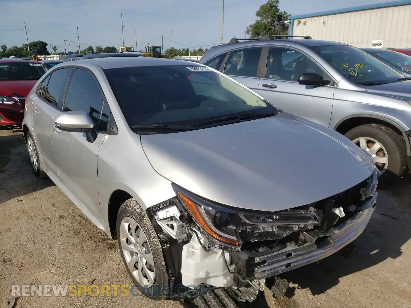 1 Photograph of a damaged car JTDEPMAE4MJ118765 TOYOTA COROLLA 2021