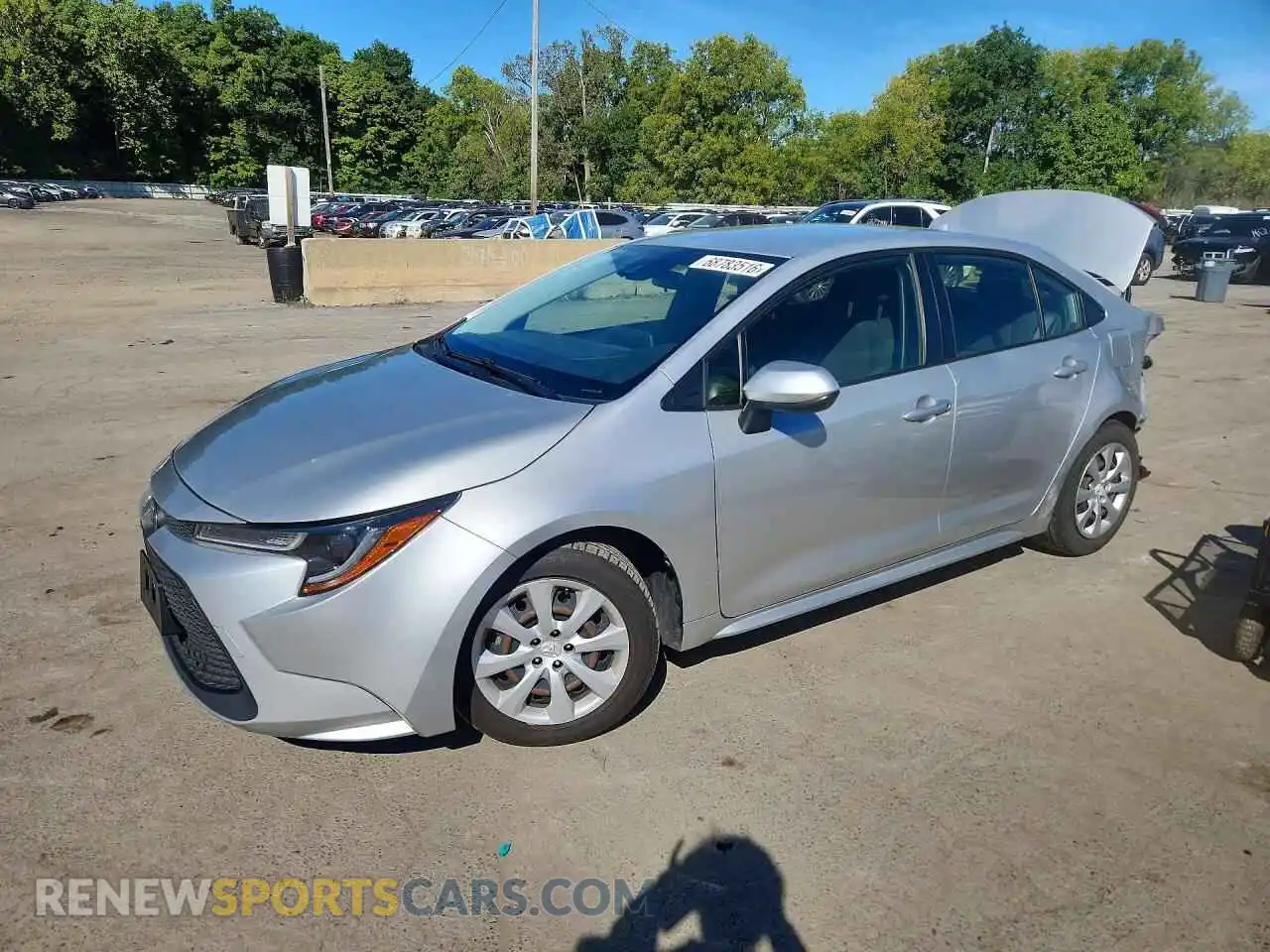 1 Photograph of a damaged car JTDEPMAE4MJ129779 TOYOTA COROLLA 2021