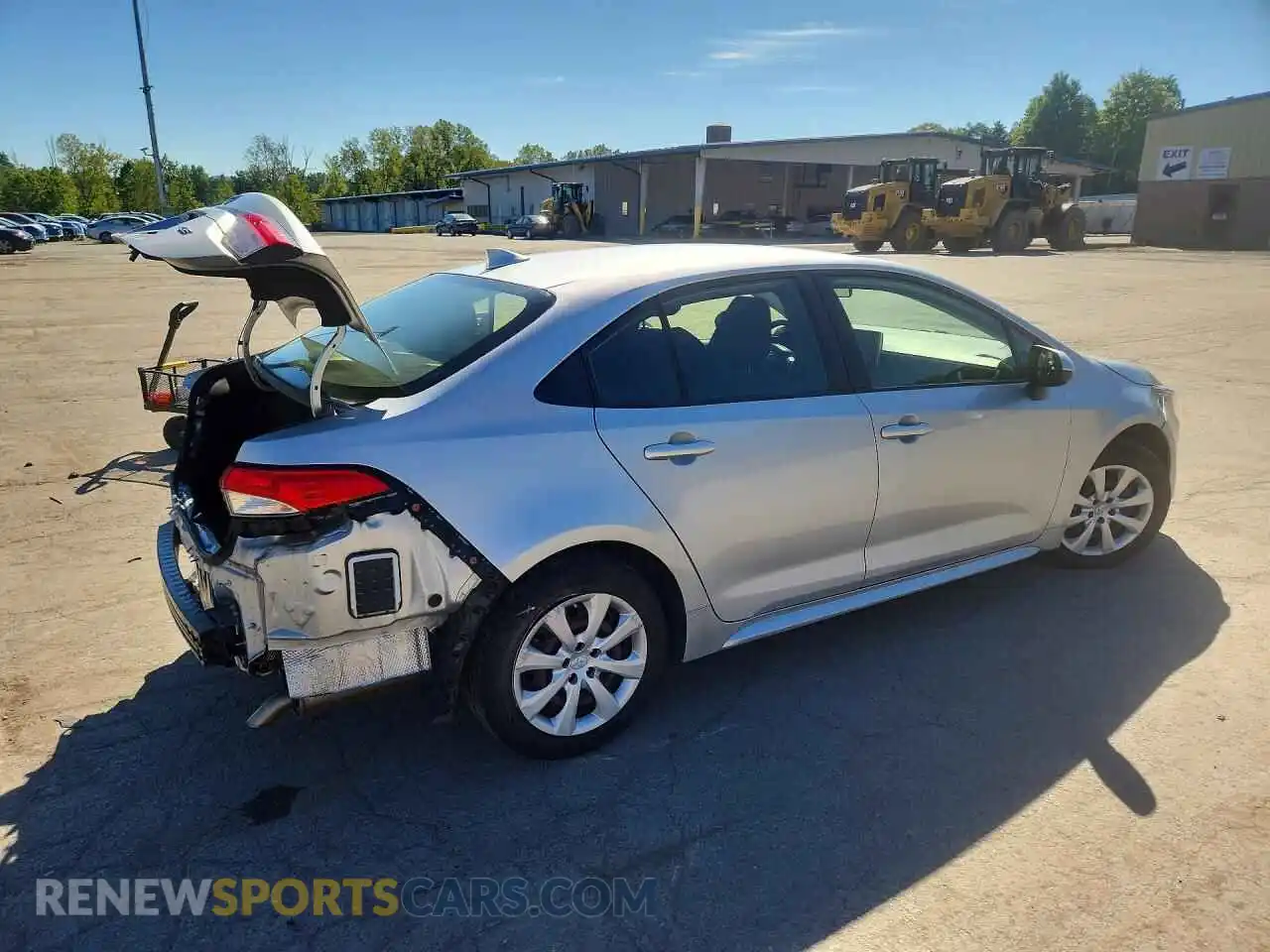 3 Photograph of a damaged car JTDEPMAE4MJ129779 TOYOTA COROLLA 2021