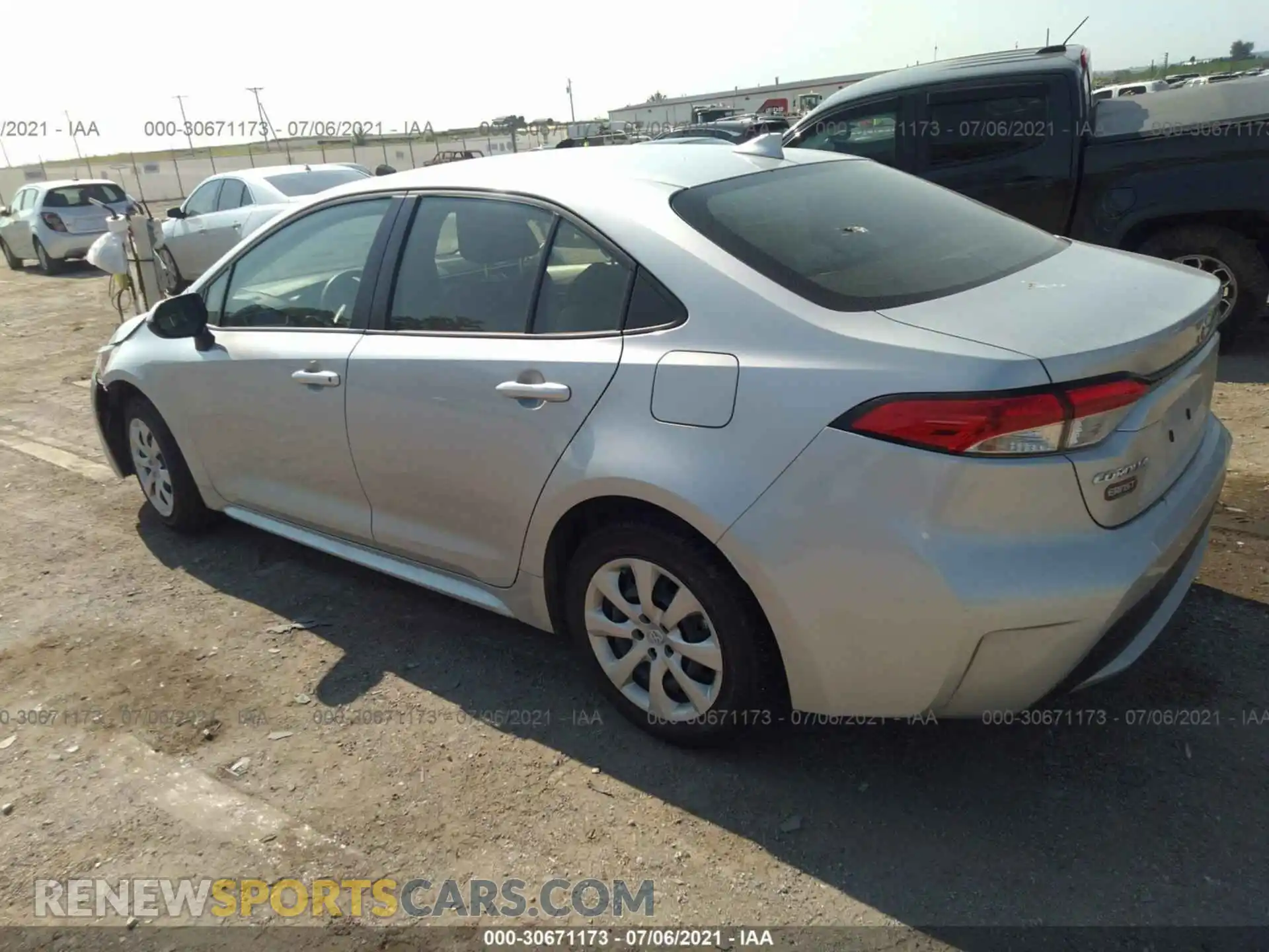 3 Photograph of a damaged car JTDEPMAE4MJ134433 TOYOTA COROLLA 2021