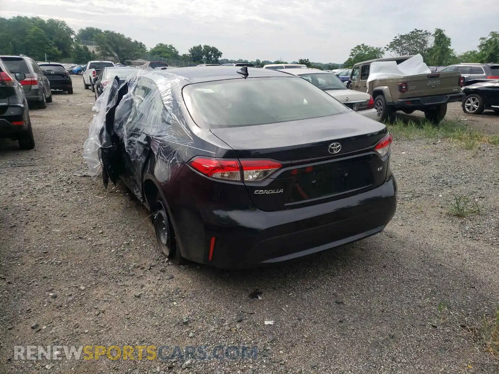 3 Photograph of a damaged car JTDEPMAE4MJ135906 TOYOTA COROLLA 2021