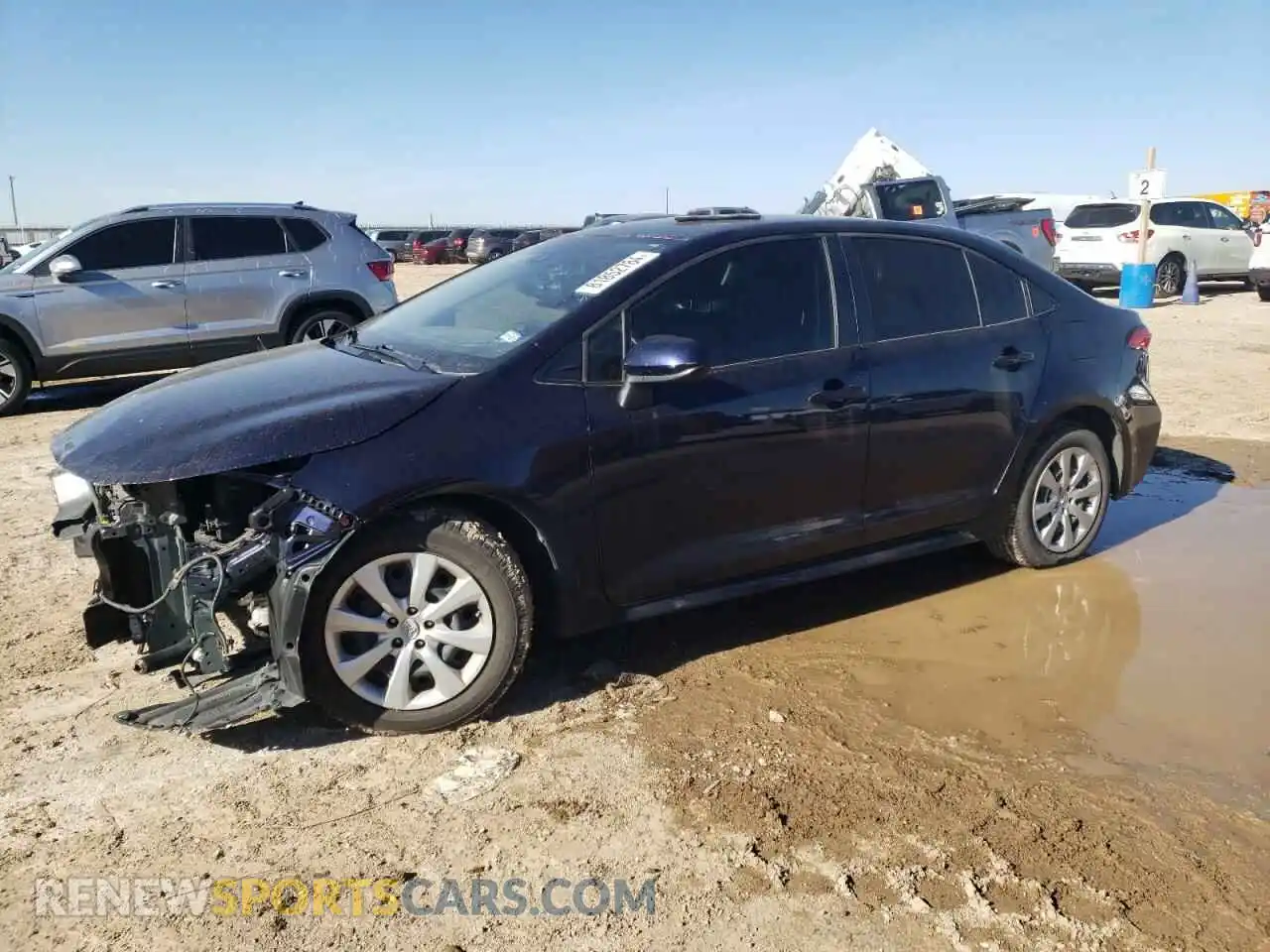 1 Photograph of a damaged car JTDEPMAE4MJ137557 TOYOTA COROLLA 2021