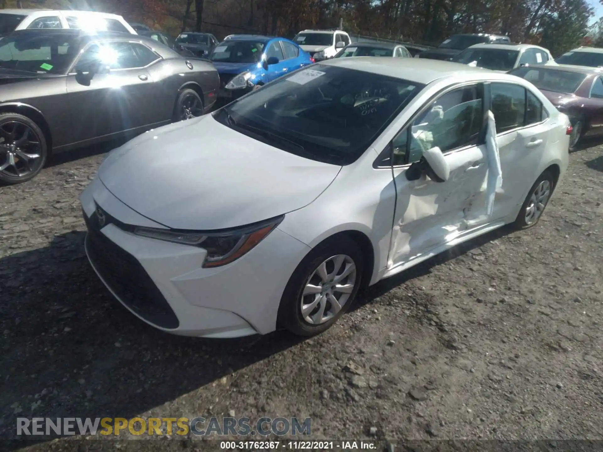 2 Photograph of a damaged car JTDEPMAE4MJ138319 TOYOTA COROLLA 2021