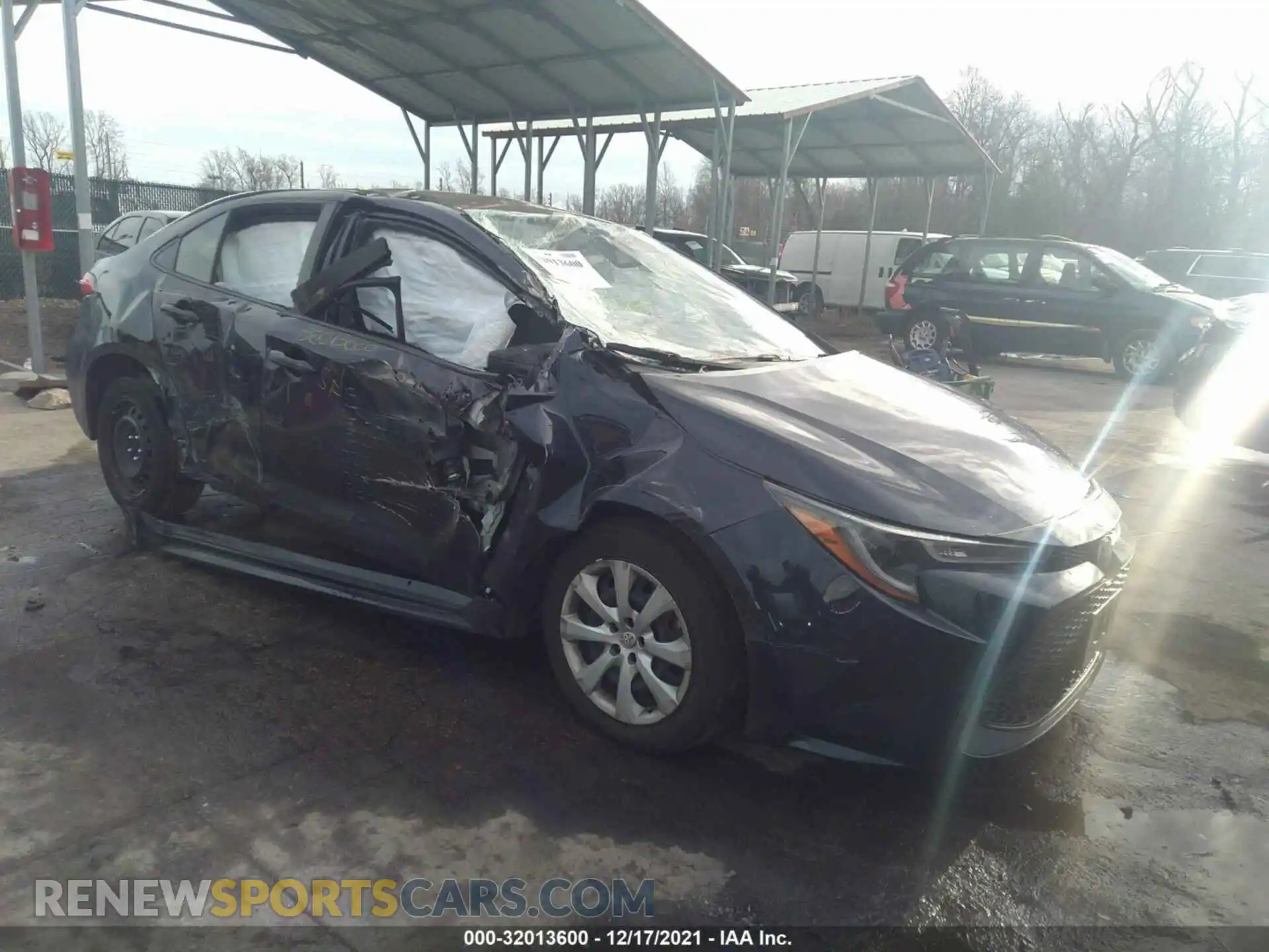 1 Photograph of a damaged car JTDEPMAE4MJ138353 TOYOTA COROLLA 2021
