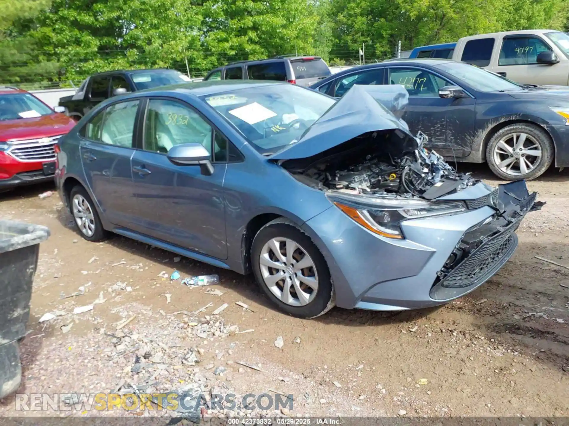 1 Photograph of a damaged car JTDEPMAE4MJ140703 TOYOTA COROLLA 2021