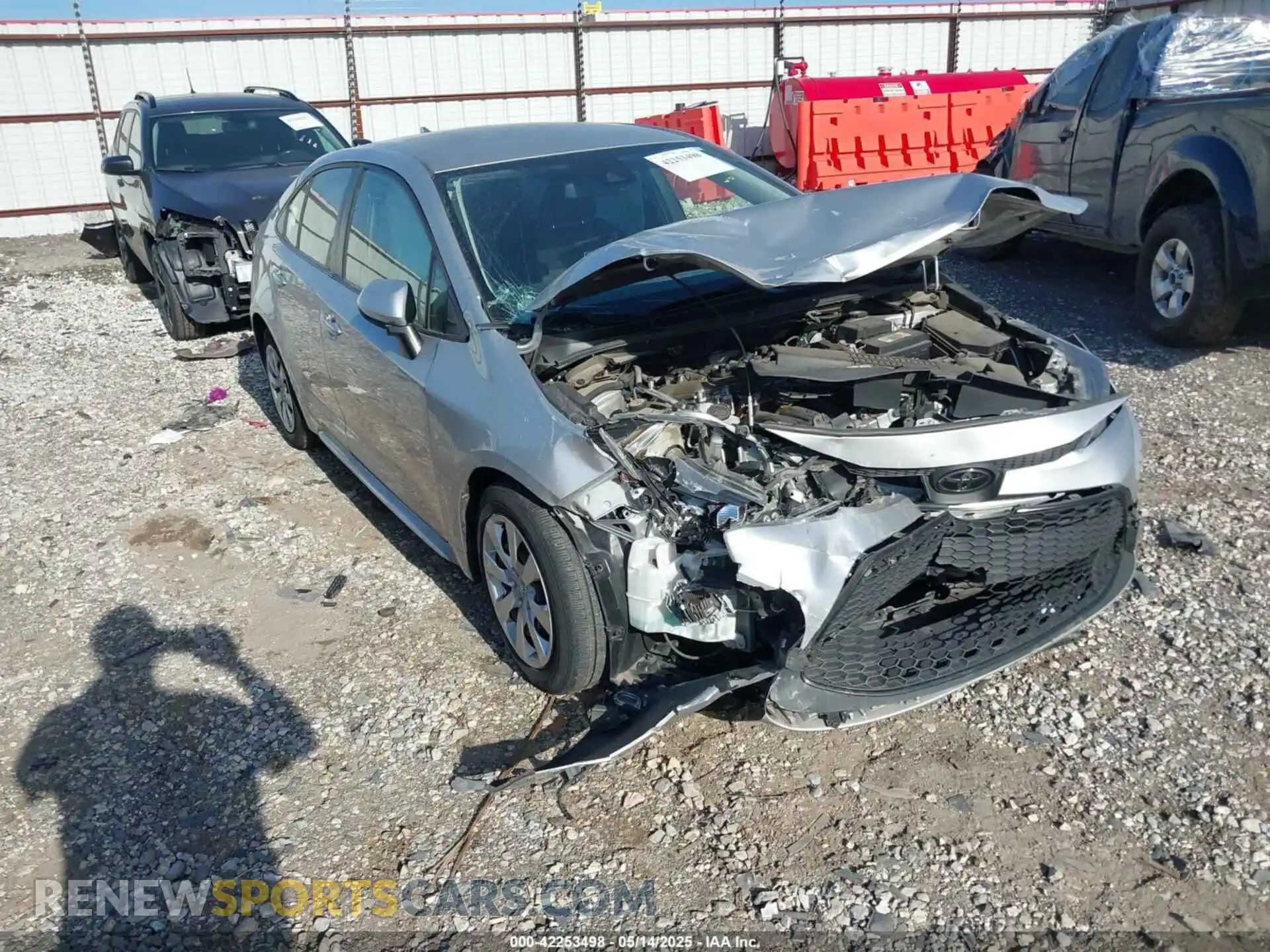 1 Photograph of a damaged car JTDEPMAE4MJ142001 TOYOTA COROLLA 2021