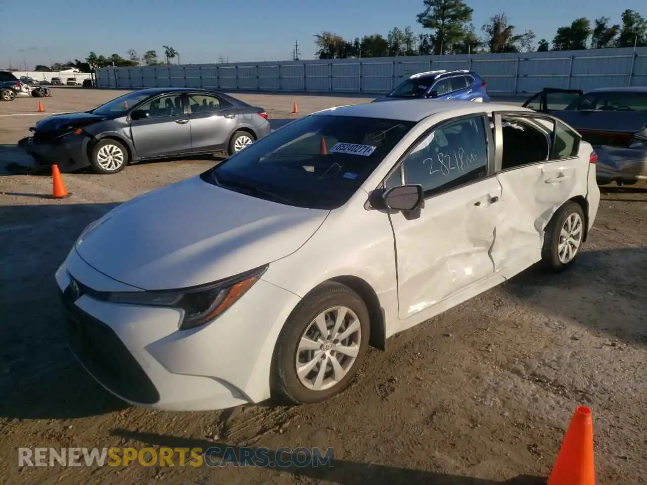 2 Photograph of a damaged car JTDEPMAE4MJ142239 TOYOTA COROLLA 2021