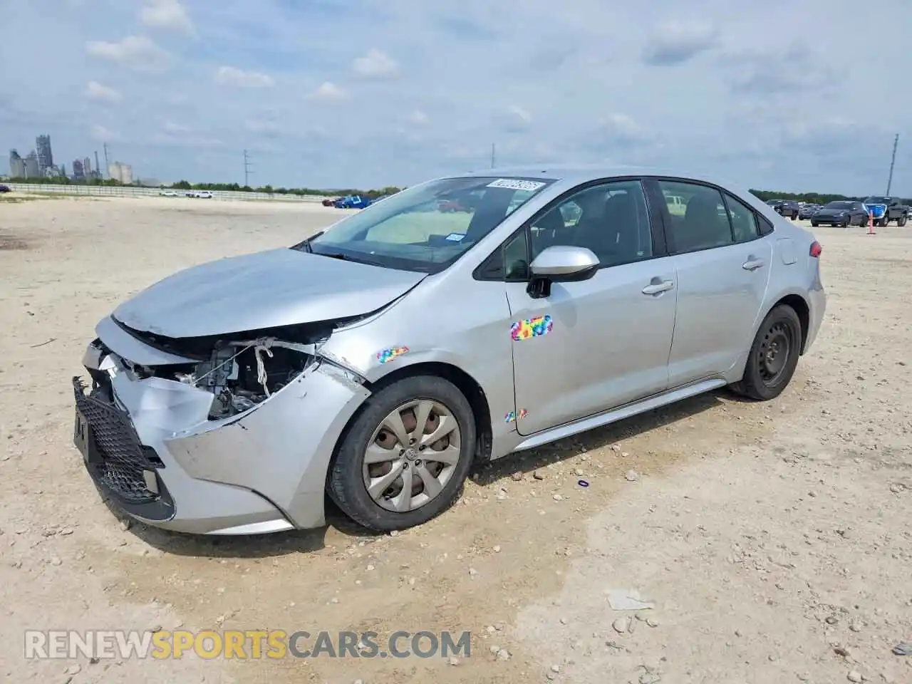 1 Photograph of a damaged car JTDEPMAE4MJ143942 TOYOTA COROLLA 2021