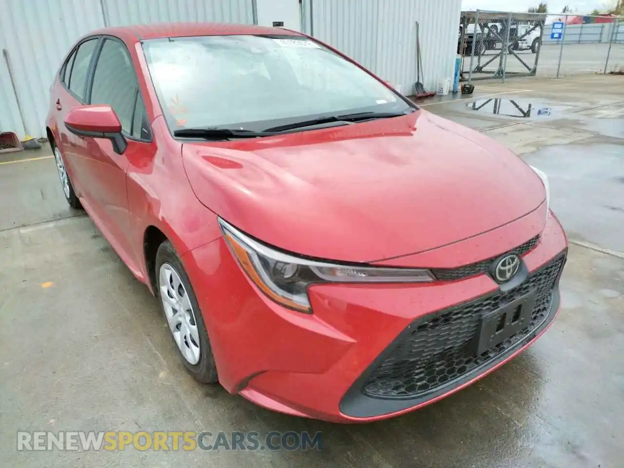1 Photograph of a damaged car JTDEPMAE4MJ145898 TOYOTA COROLLA 2021