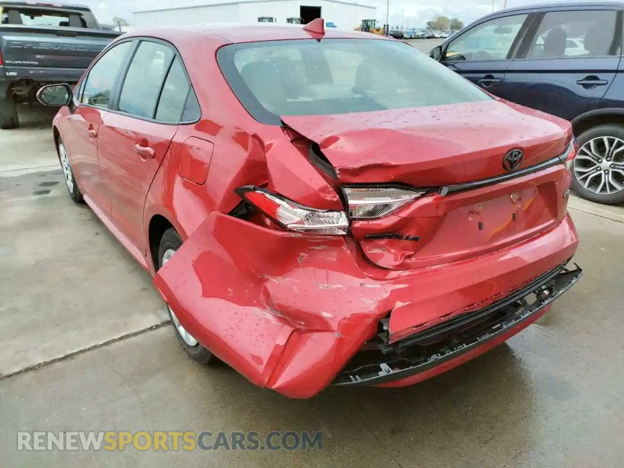 3 Photograph of a damaged car JTDEPMAE4MJ145898 TOYOTA COROLLA 2021
