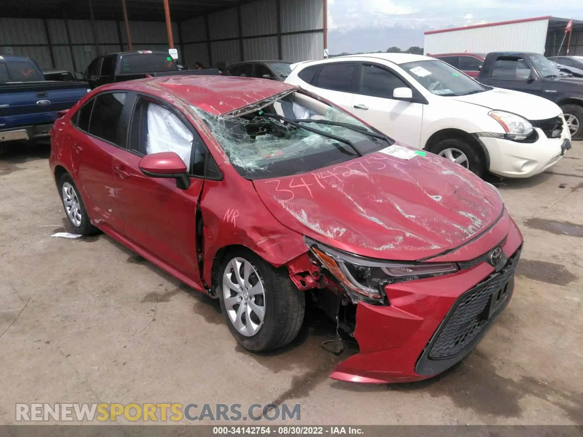 1 Photograph of a damaged car JTDEPMAE4MJ146372 TOYOTA COROLLA 2021