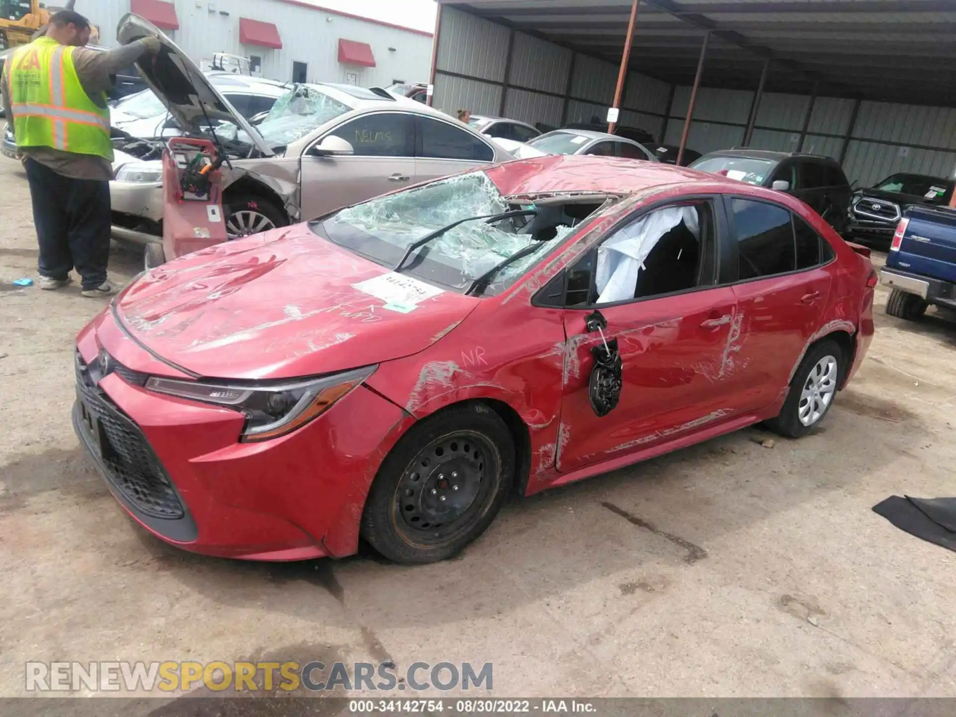 2 Photograph of a damaged car JTDEPMAE4MJ146372 TOYOTA COROLLA 2021
