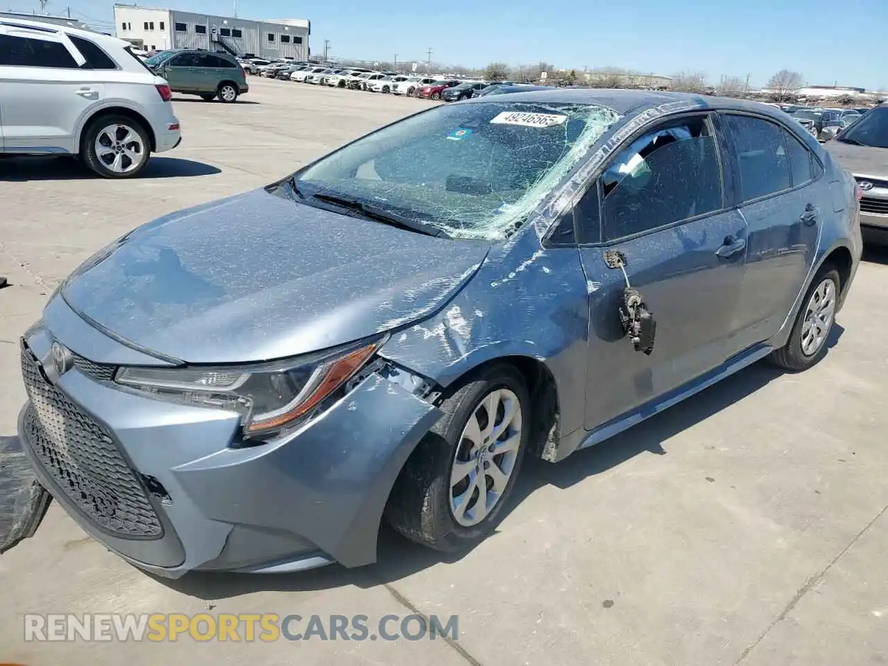 1 Photograph of a damaged car JTDEPMAE4MJ146940 TOYOTA COROLLA 2021