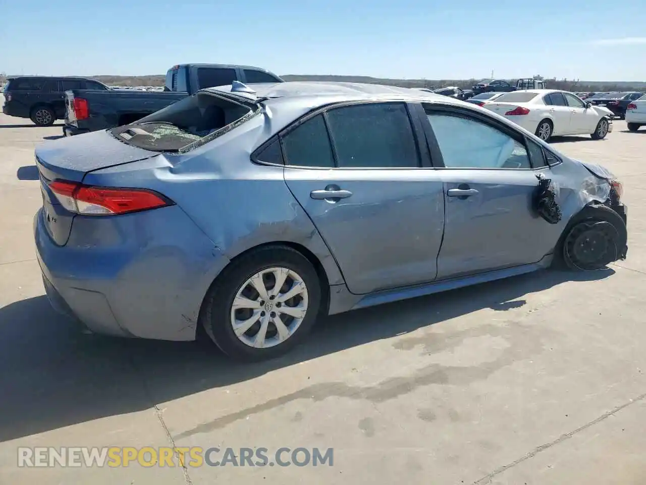3 Photograph of a damaged car JTDEPMAE4MJ146940 TOYOTA COROLLA 2021