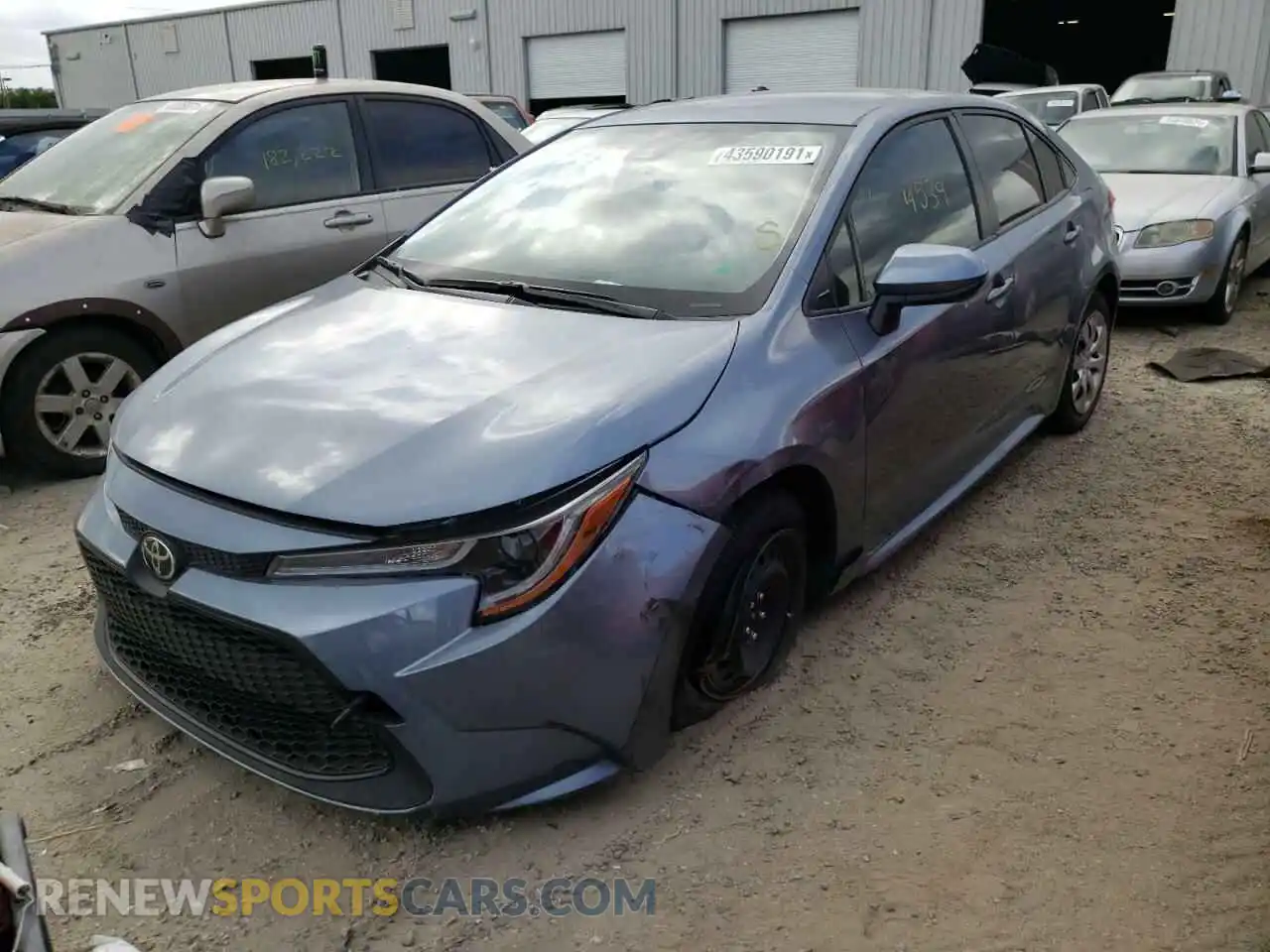 2 Photograph of a damaged car JTDEPMAE4MJ147330 TOYOTA COROLLA 2021