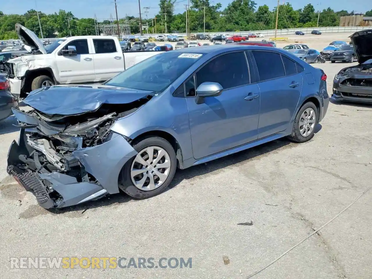 1 Photograph of a damaged car JTDEPMAE4MJ147425 TOYOTA COROLLA 2021