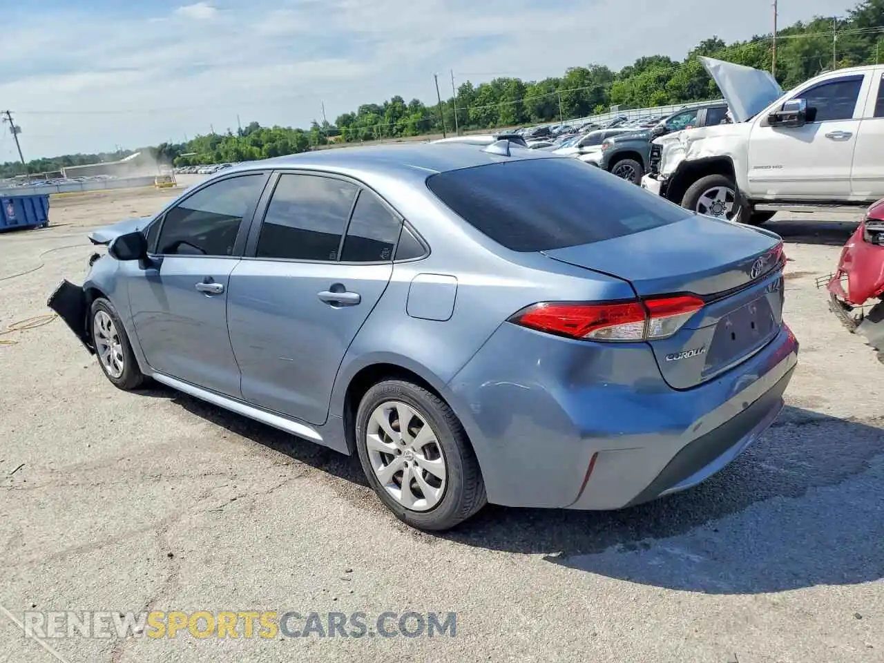 2 Photograph of a damaged car JTDEPMAE4MJ147425 TOYOTA COROLLA 2021
