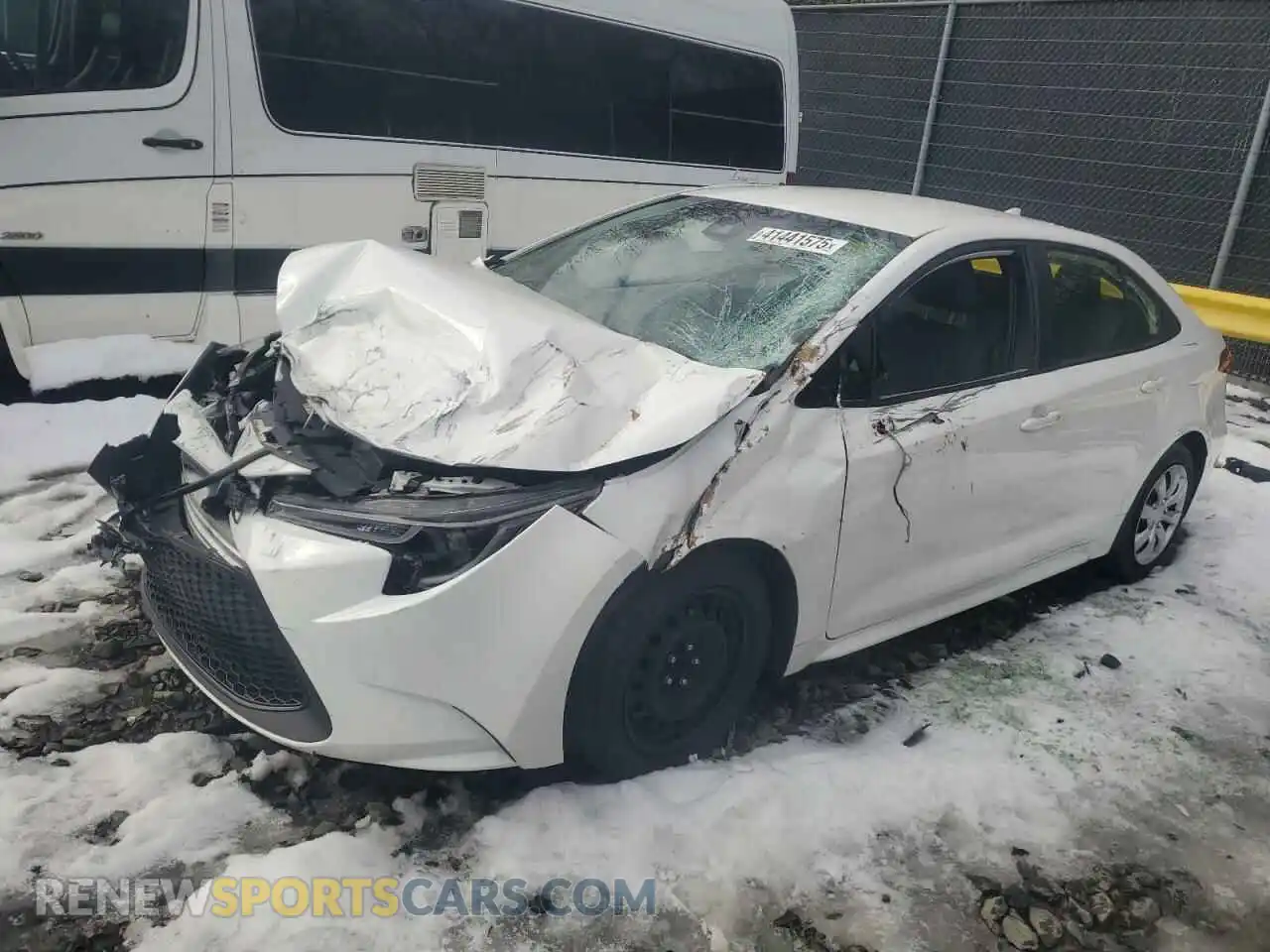 1 Photograph of a damaged car JTDEPMAE4MJ152480 TOYOTA COROLLA 2021