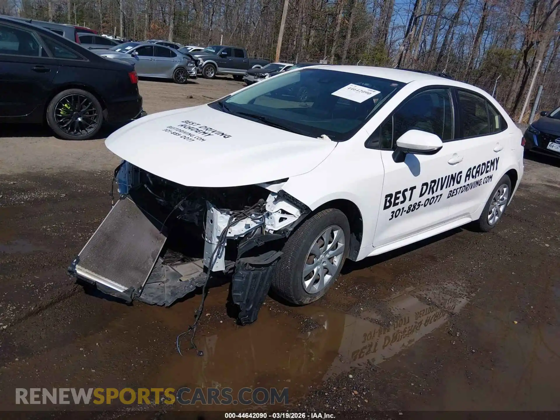 2 Photograph of a damaged car JTDEPMAE4MJ152947 TOYOTA COROLLA 2021