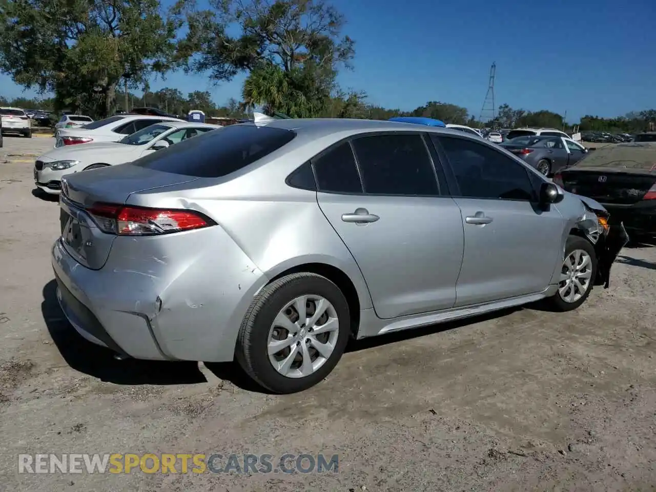 3 Photograph of a damaged car JTDEPMAE4MJ156674 TOYOTA COROLLA 2021
