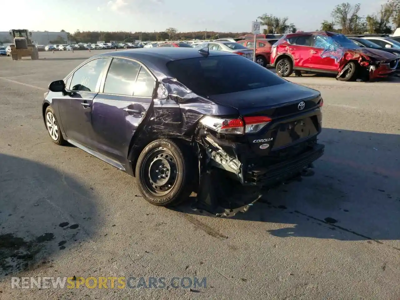 3 Photograph of a damaged car JTDEPMAE4MJ157100 TOYOTA COROLLA 2021