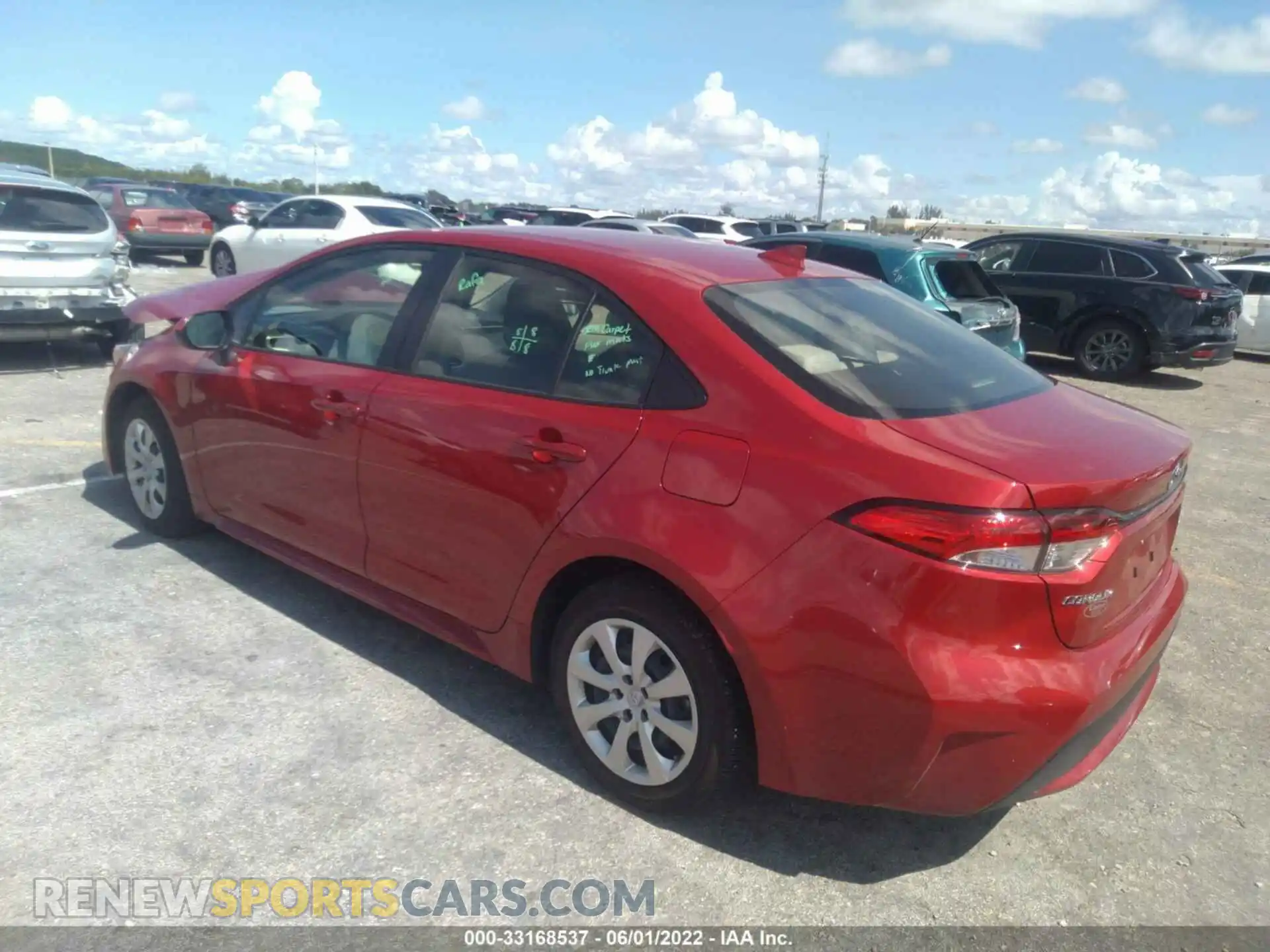 3 Photograph of a damaged car JTDEPMAE4MJ157808 TOYOTA COROLLA 2021