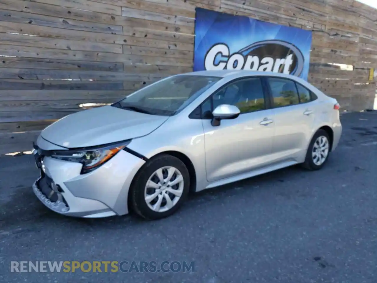 1 Photograph of a damaged car JTDEPMAE4MJ160773 TOYOTA COROLLA 2021