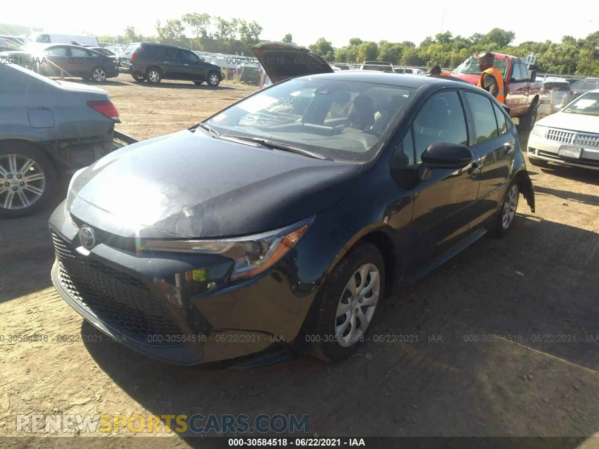 2 Photograph of a damaged car JTDEPMAE4MJ165052 TOYOTA COROLLA 2021
